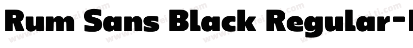 Rum Sans Black Regular字体转换